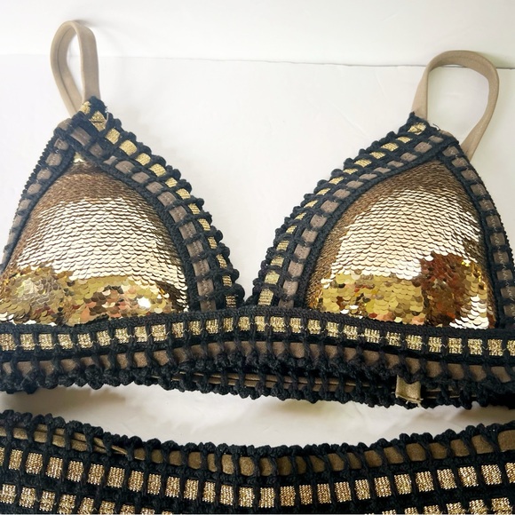 Gold Sequence Bikini - Picture 3 of 3